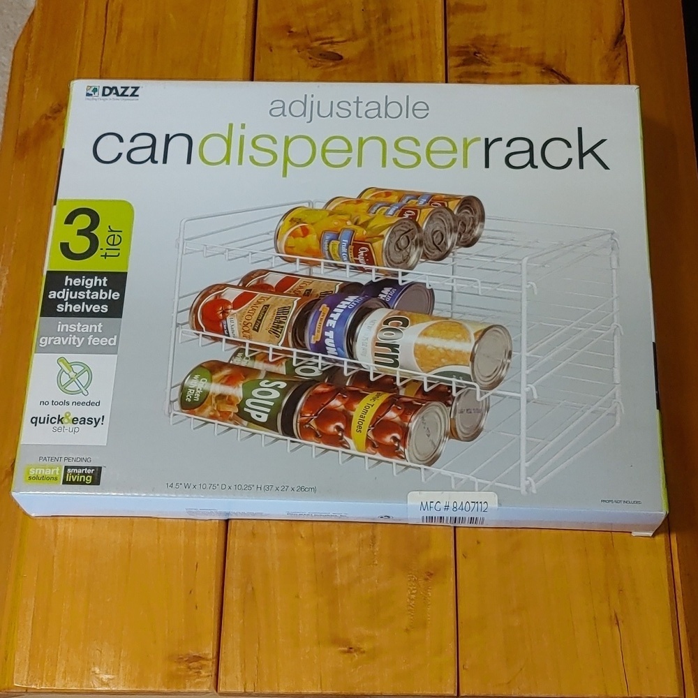New in Box Can Dispenser Rack